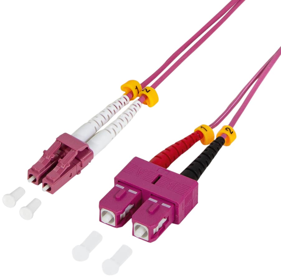 Logilink Lwl Patchkabel, Lc-Duplex - Sc-Duplex, Om4, 15,0 M