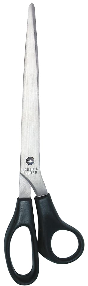 Wedo Edelstahl-Papierschere, Spitz, Länge: 255 Mm, Schwarz