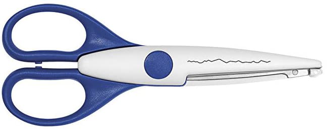 Wedo Konturenschere, Büttenschnitt, Länge: 160 Mm, Blau
