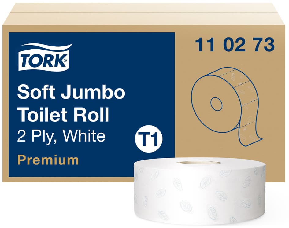 Tork Großrollen-Toilettenpapier Jumbo, 2-Lagig, Weiß, 360 M