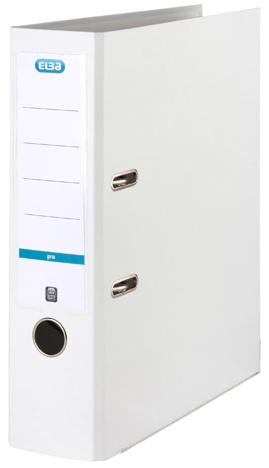 Elba Ordner Smart Pro Pp/Papier, Rückenbreite: 80 Mm, Weiß