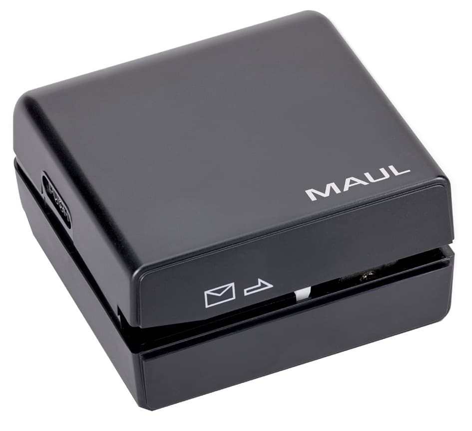 Maul Elektrischer Brieföffner, Batteriebetrieb, Schwarz