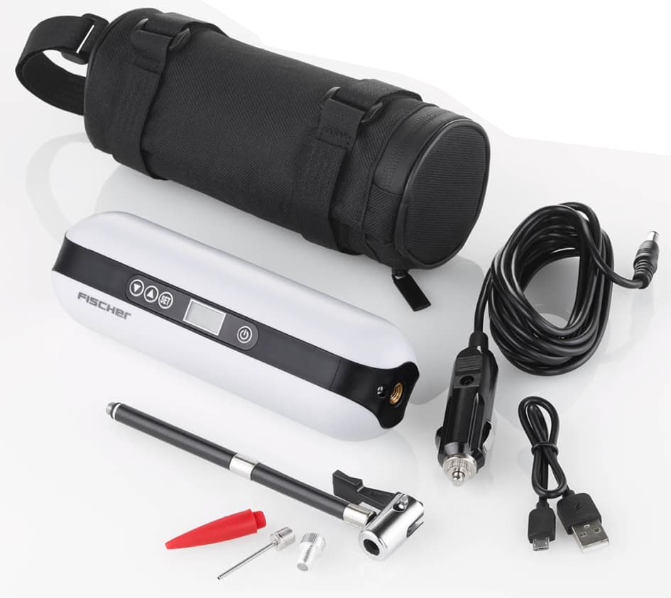 Fischer Akku-Kompressor Mit Powerbank Und Led-Taschenlampe