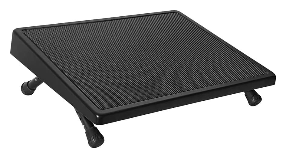 Wedo Fußstütze Edv, Höhenverstellbar, Schwarz Ral 9005