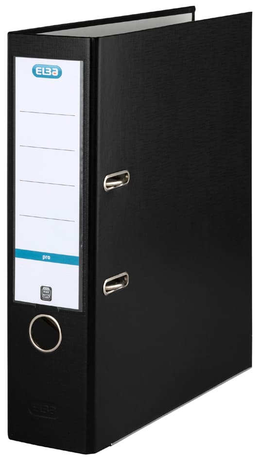 Elba Ordner Smart Pp/Papier, Rückenbreite: 80 Mm, Schwarz