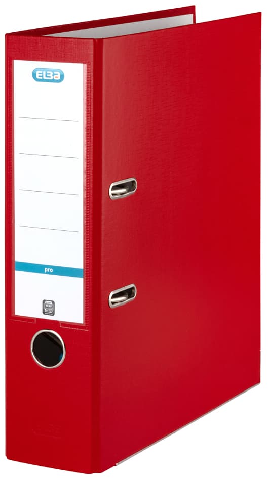 Elba Ordner Smart Pp/Papier, Rückenbreite: 80 Mm, Rot