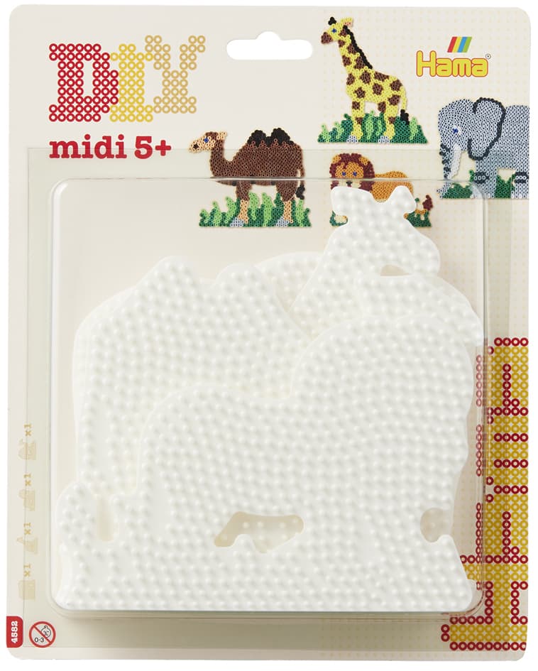 Hama Stiftplatten , Elefant, Giraffe, Löwe, Kamel,