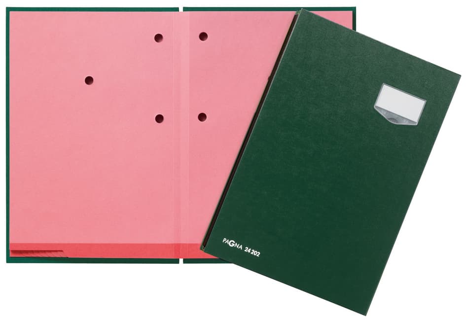 Pagna Unterschriftenmappe , De Luxe, , Din A4, 20 Fächer, Grün