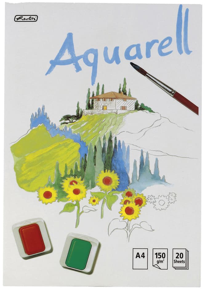 Herlitz Aquarell-Block, 210 X 298 Mm, Inhalt: 20 Blatt