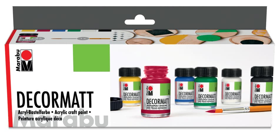 Marabu Acrylfarbe , Decormatt, , Starter Set