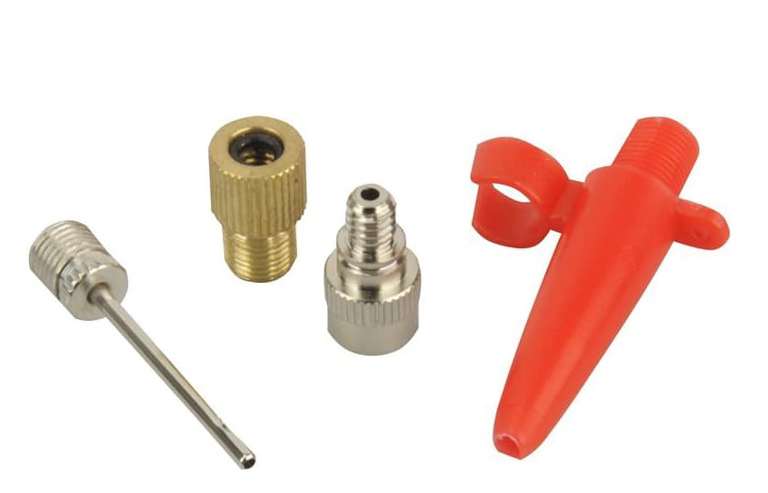 Fischer Fahrrad-Luftpumpen-Adapter-Set, 4-Teilig