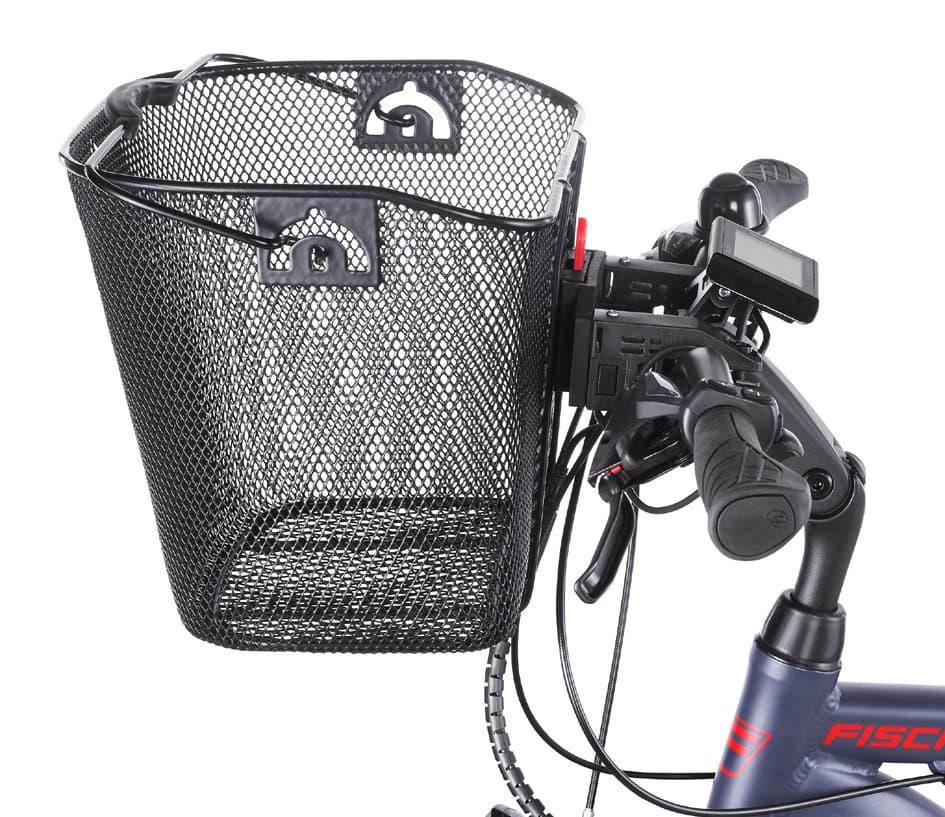 Fischer Fahrrad-Lenkerkorb E-Bike, Schwarz