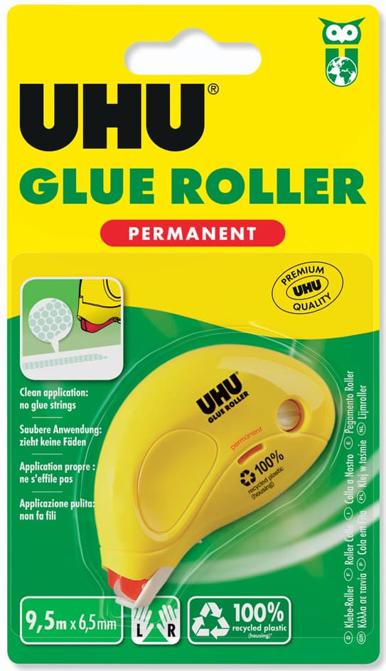 Uhu Kleberoller Dry & Clean Roller, Permanent