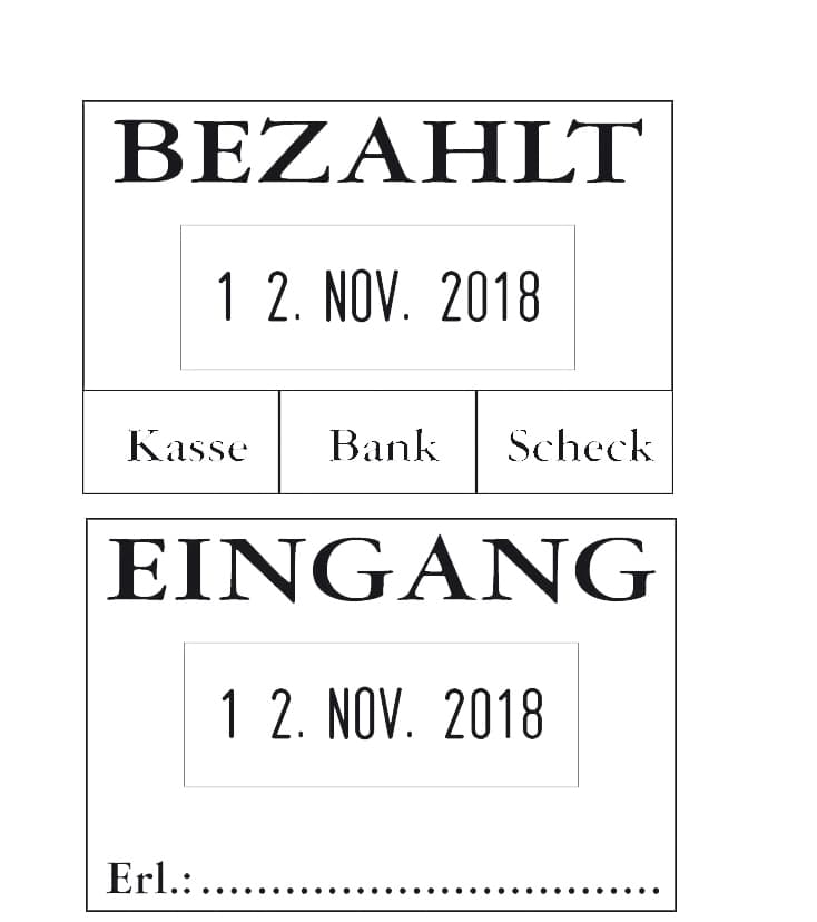 Colop Datumstempel 04060 L1 , Eingang, , Mit Textplatte