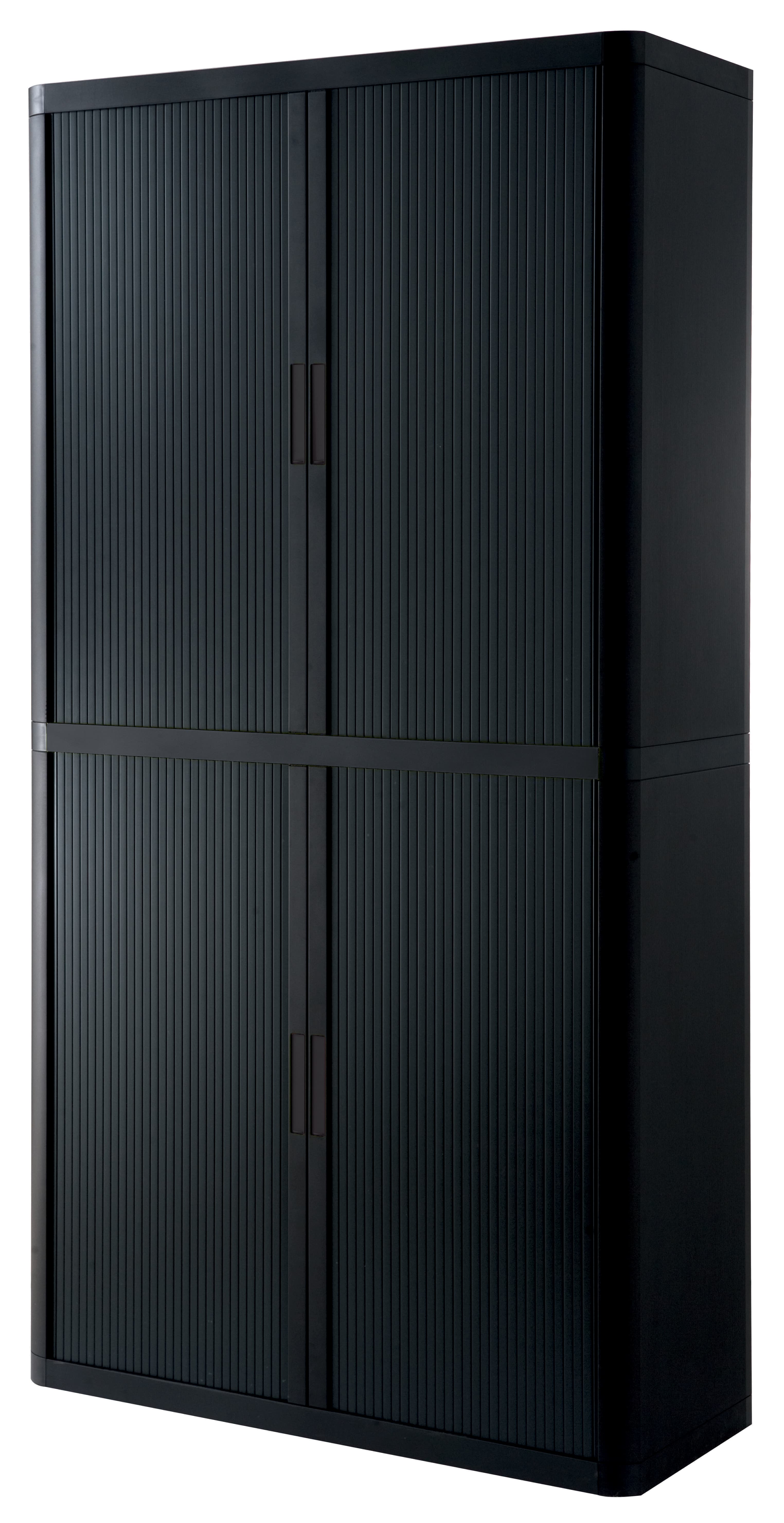 Paperflow Rollladenschrank Easyoffice, 4 Böden, Schwarz