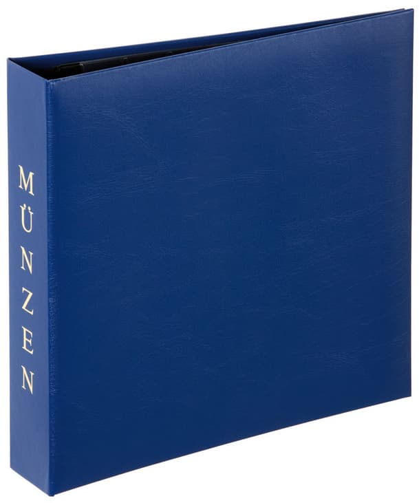 Pagna Münzalbum, 4-Ring-Mechanik, Blau