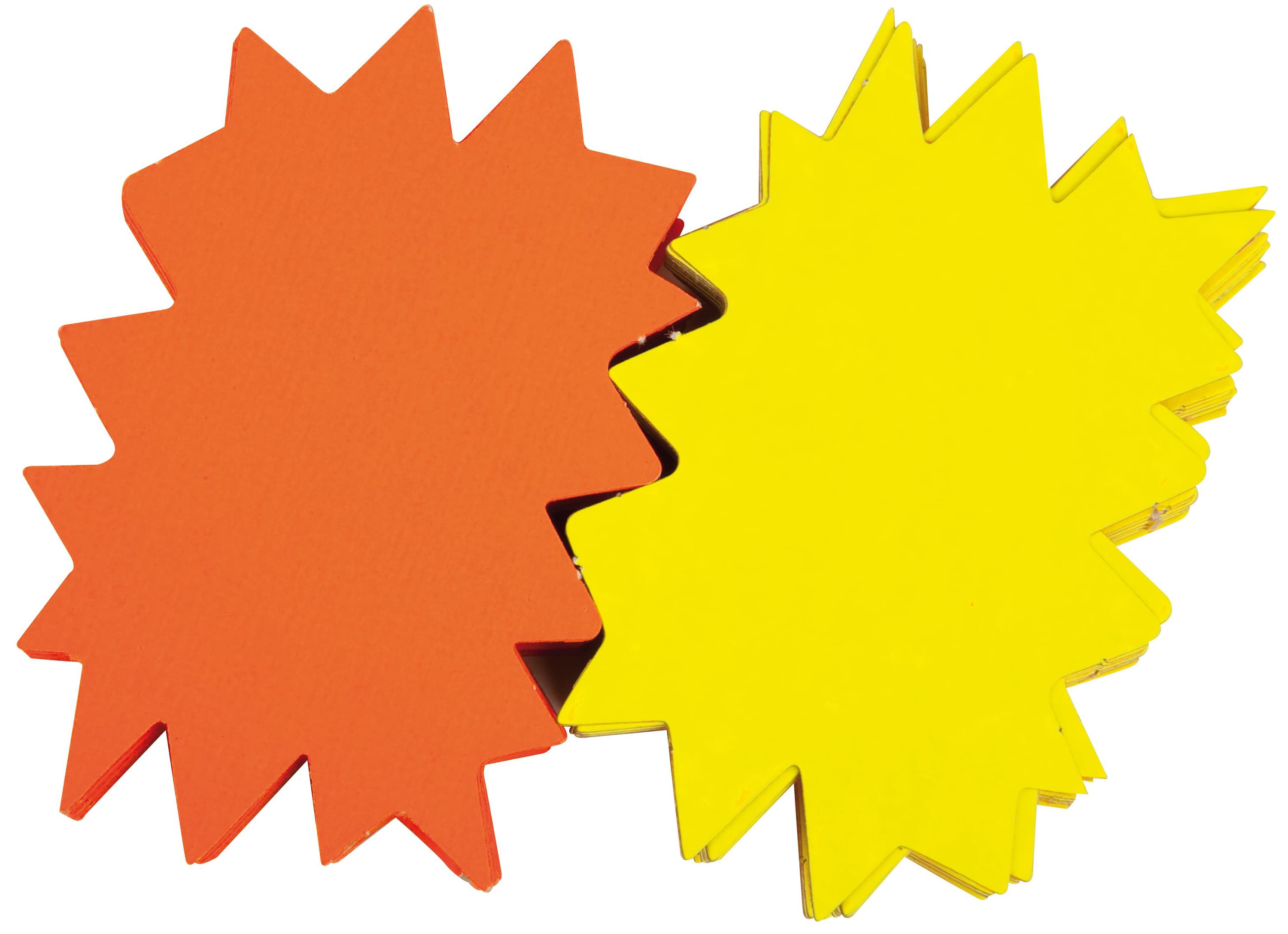 Apli Signal-Etiketten , Stern, , Gelb/Orange, 240 X 320 Mm