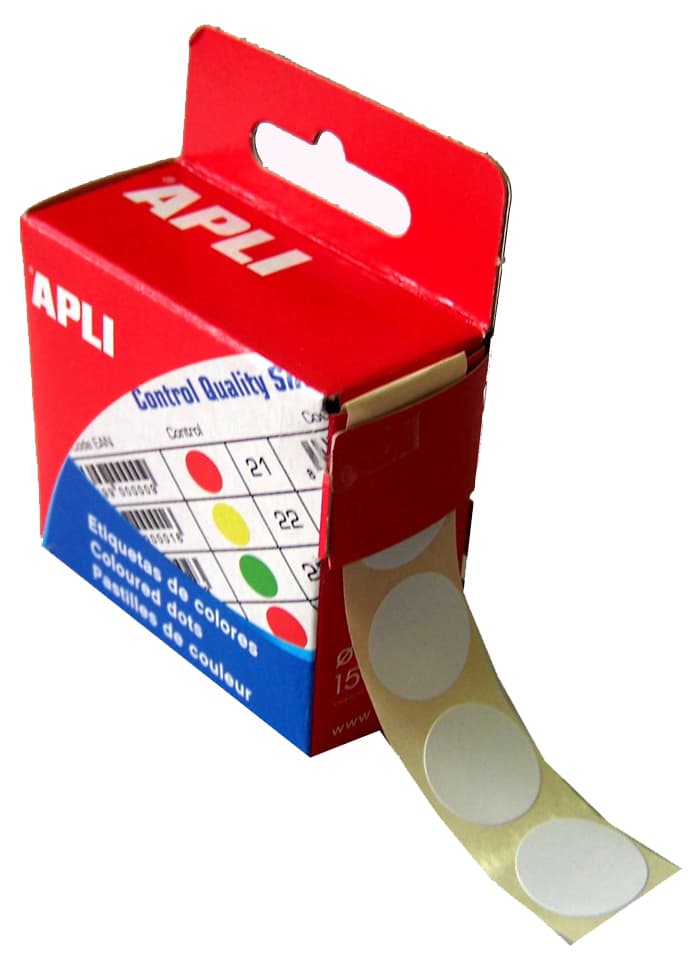 Apli Markierungspunkte, Durchmesser: 15 Mm, Rund, Weiß