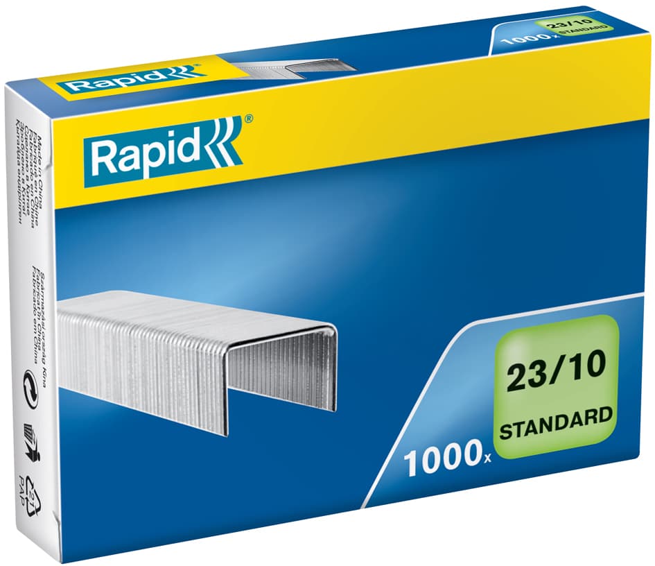 Rapid Heftklammern Standard 23/10, Galvanisiert
