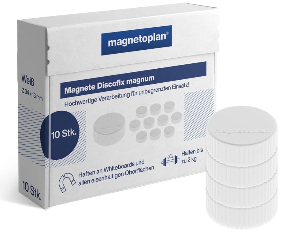 Magnetoplan Discofix Rundmagnet , Magnum, , Rot