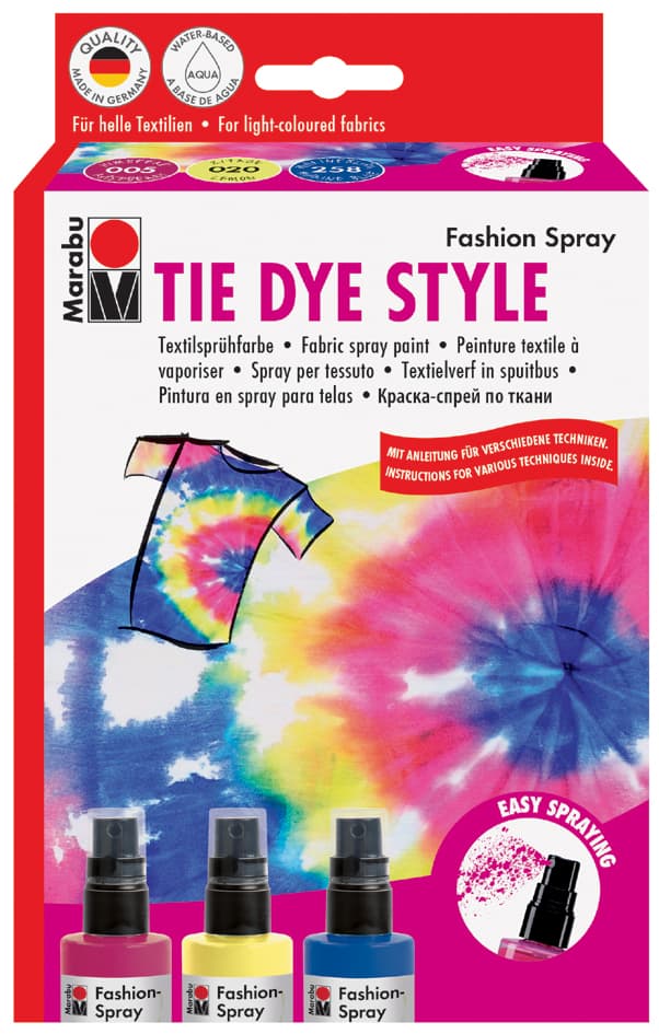 Marabu Textilsprühfarbe , Fashion-Spray, , Set Tie Dye Style