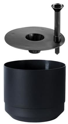 Orthex Blumentopf Paulina, Durchmesser: 200 Mm, Schwarz