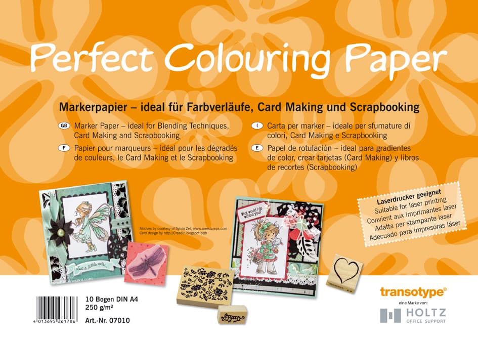 Transotype Marker Papier Din A3, 250 G/Qm, 10 Blatt