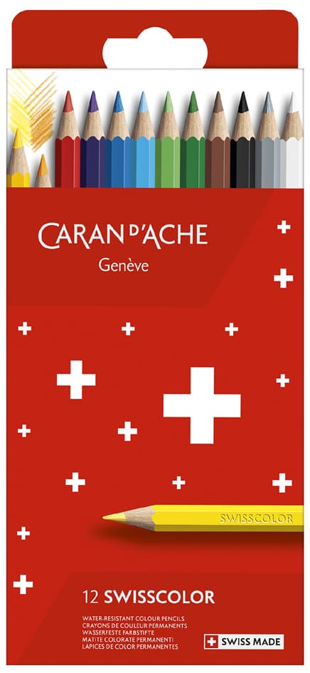 Caran D, Ache Buntstifte Swisscolor, 12er Kartonetui