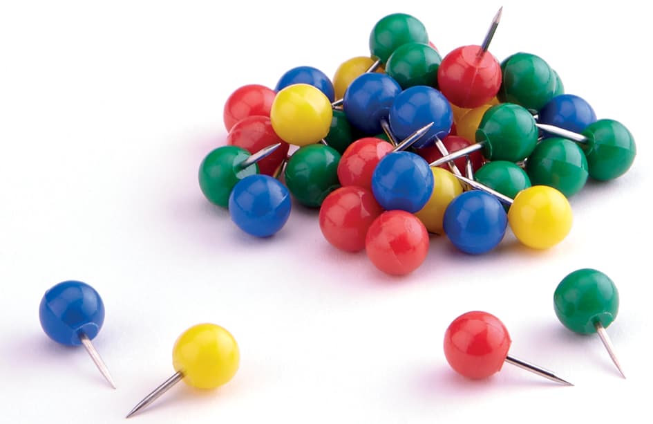 Magnetoplan Markierungsnadeln, Blau, Inhalt: 100 Stück