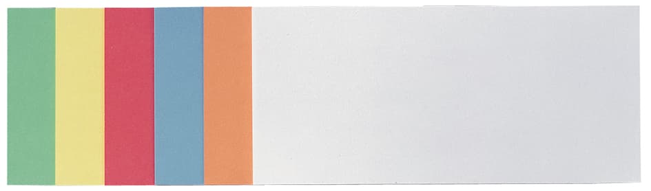 Franken Moderationskarte, Rechteck, 205 X 95 Mm, Weiß
