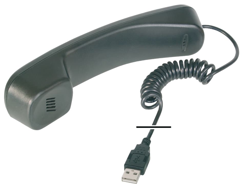 Digitus Usb Telefonhörer, Schwarz, Plug & Play