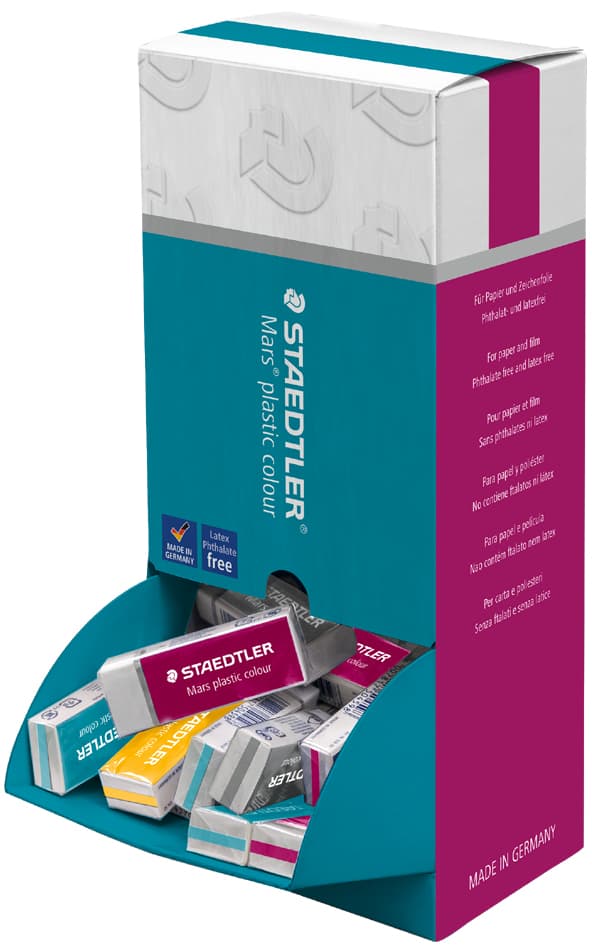 Staedtler Kunststoff-Radierer Mars Plastic Colour, Display