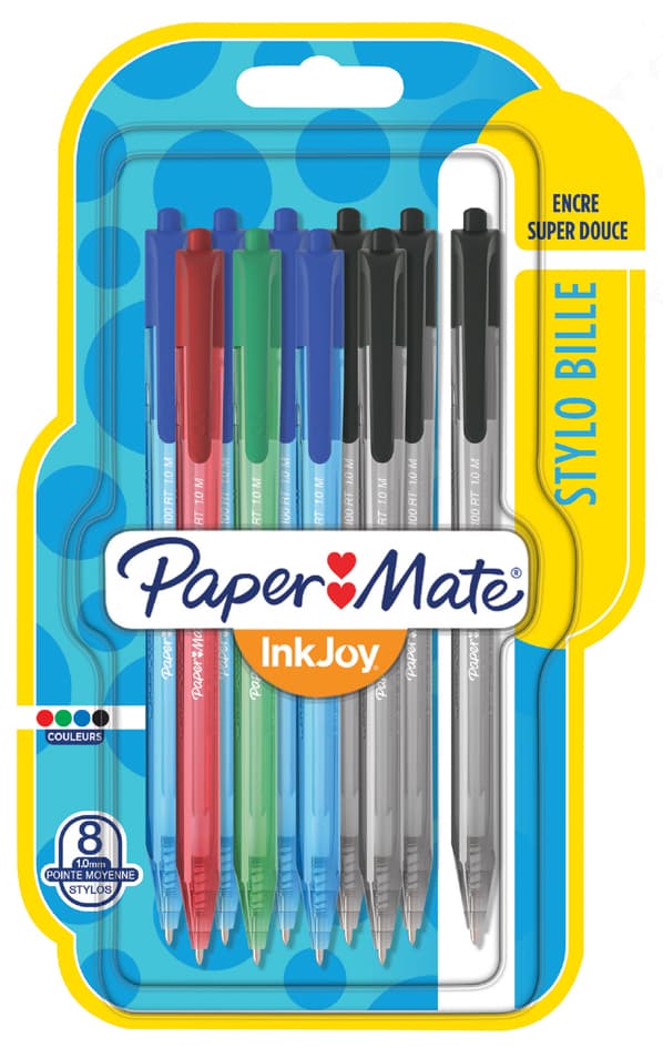 Paper:Mate Kugelschreiber Inkjoy 100 Rt, 8er Blister