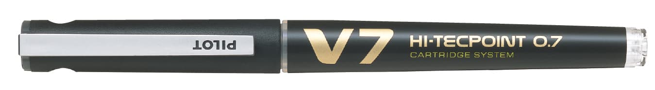 Pilot Tintenroller Hi-Tecpoint V7, Nachfüllbar, Schwarz