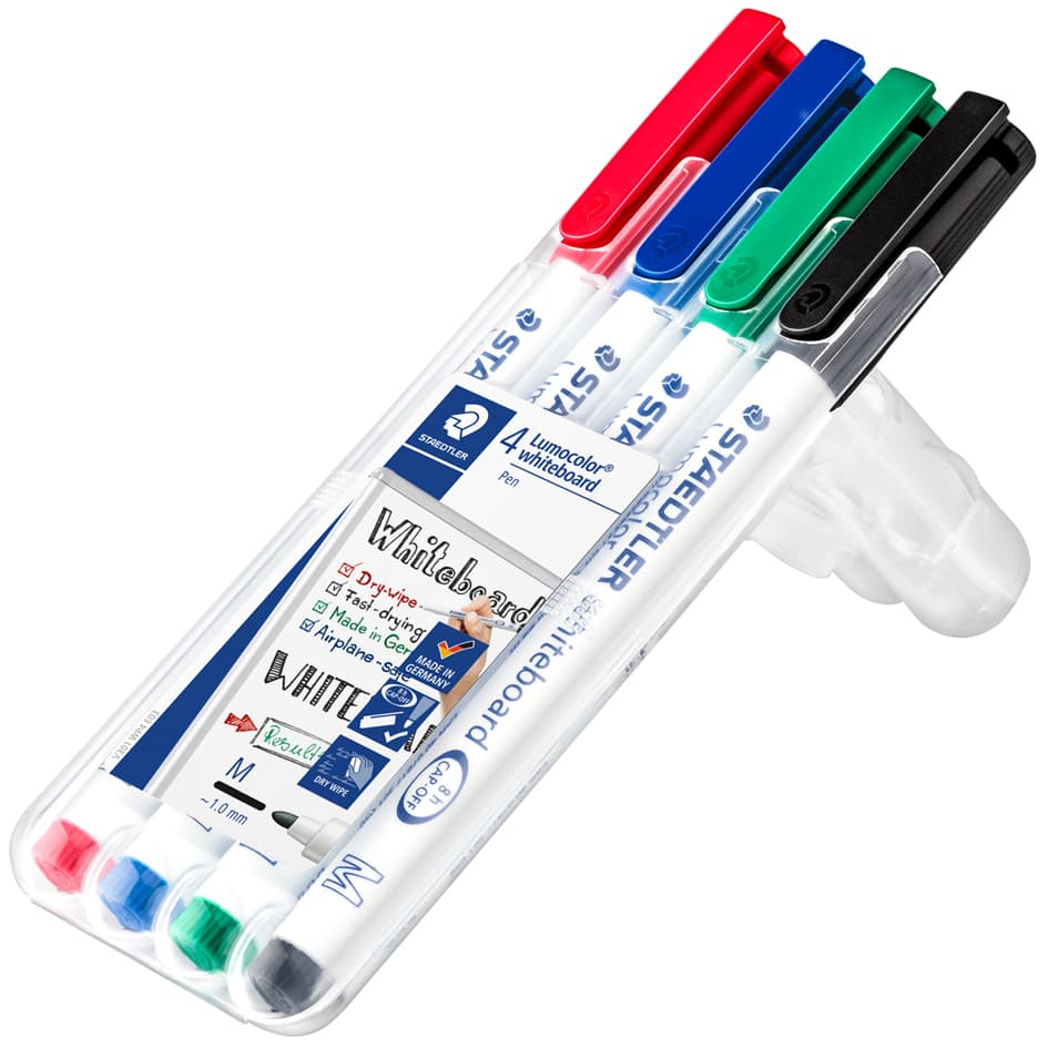 Staedtler Lumocolor Whiteboard-Marker 301, 4er Etui