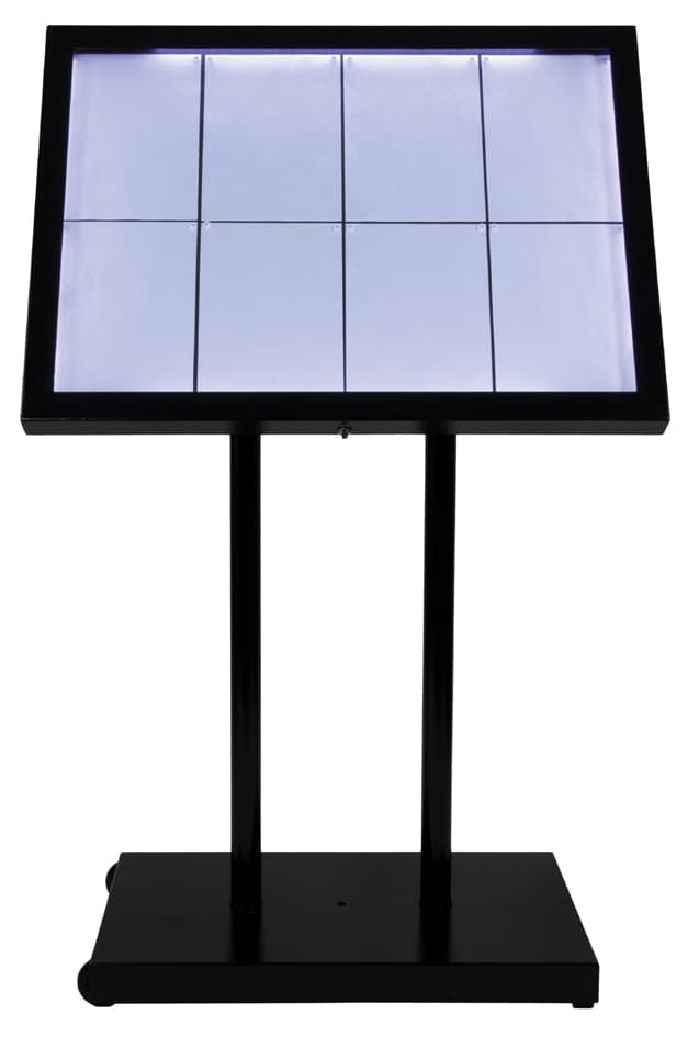 Securit Led-Schaukasten Black Star Xxl, 8 X Din A4 Seiten