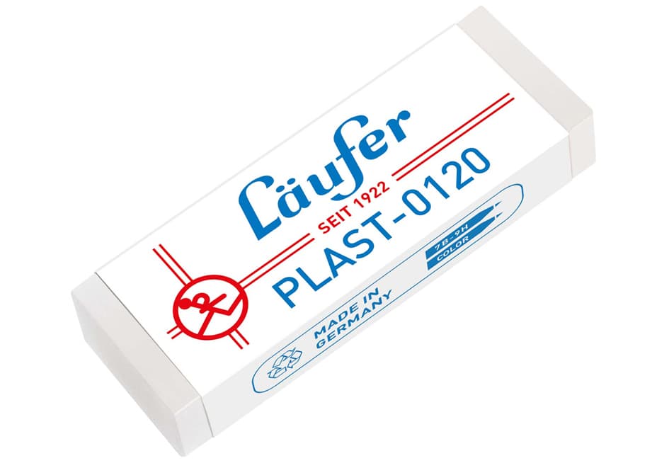Läufer Kunststoff-Radierer Plast-0120, Transparent