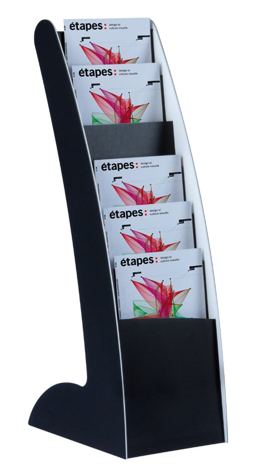 Paperflow Prospektständer Courbo Slim, 6 Fächer