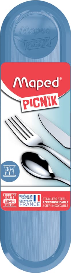 Maped Picnik Besteck-Set Concept, Aufbewahrungsbox Blau