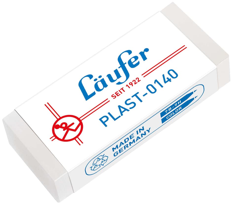 Läufer Kunststoff-Radierer Plast-0140, Transparent