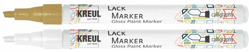 Kreul Lackmarker , Gloss Paint Marker, , Calligraphy, Gold