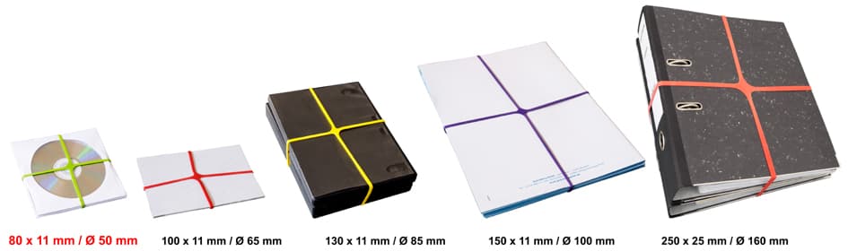 Läufer X-Band Im Karton - 100 G, 150 X 11 Mm, Bunt Sortiert