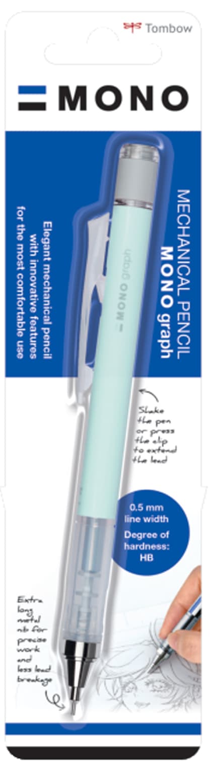 Tombow Druckbleistift , Mono Graph,  Pastell, Minzgrün
