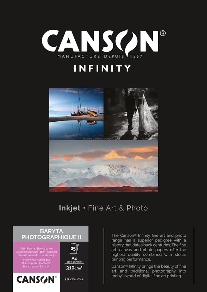 Canson Infinity Fotopapier Baryta Photographique Ii, A4
