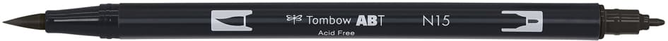 Tombow Doppelfasermaler , Abt Dual Brush Pen, , Black