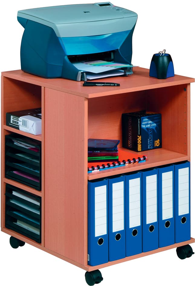 Durable Bürowagen , 74/59, Offen, 6 Böden, Buche