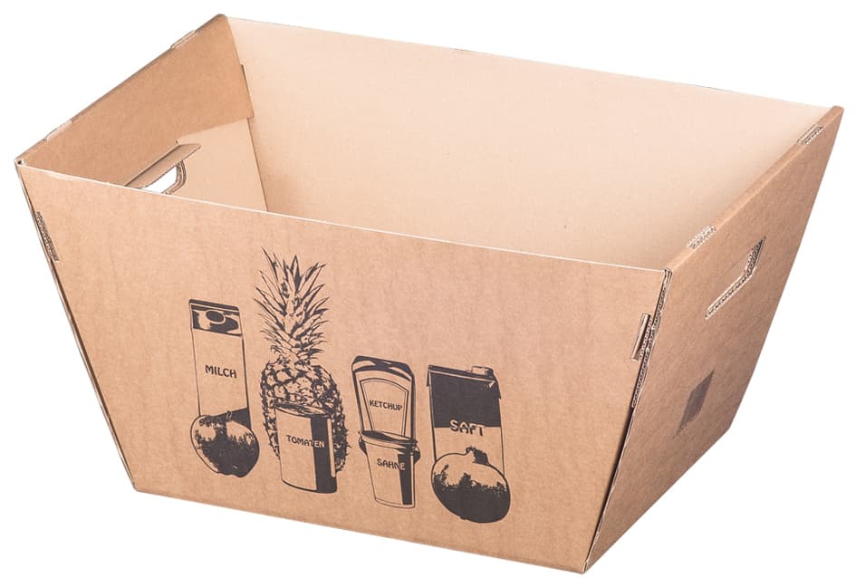 Smartboxpro Einkaufskorb Aus Wellpappe, 500 X 330 X 260 Mm