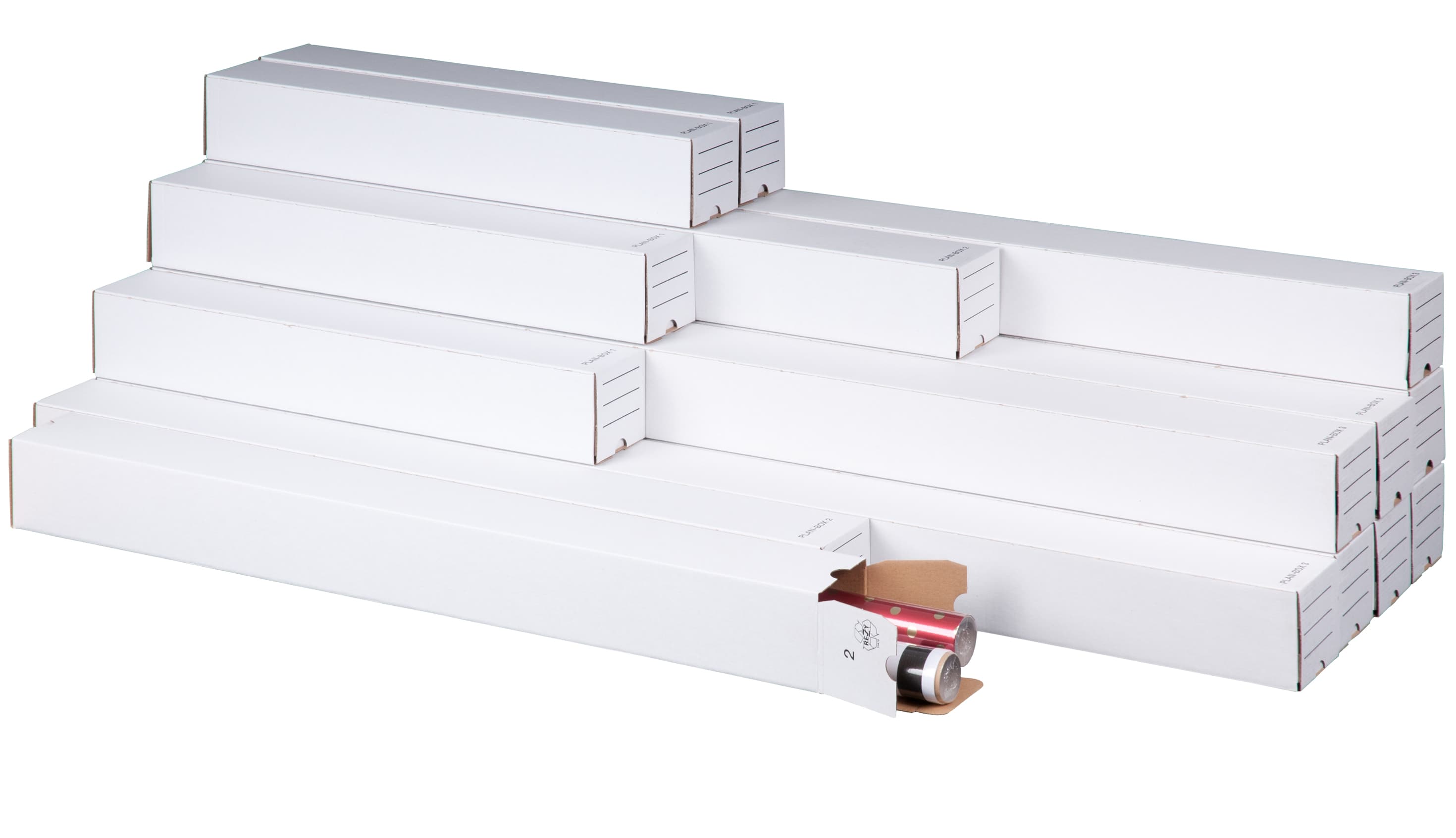 Smartboxpro Versandhülse, Din A0 Format, Weiß