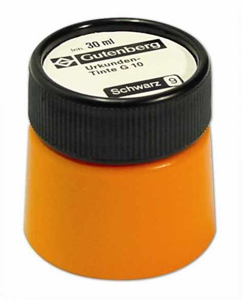Gutenberg Urkundentinte, 30 Ml, Schwarz