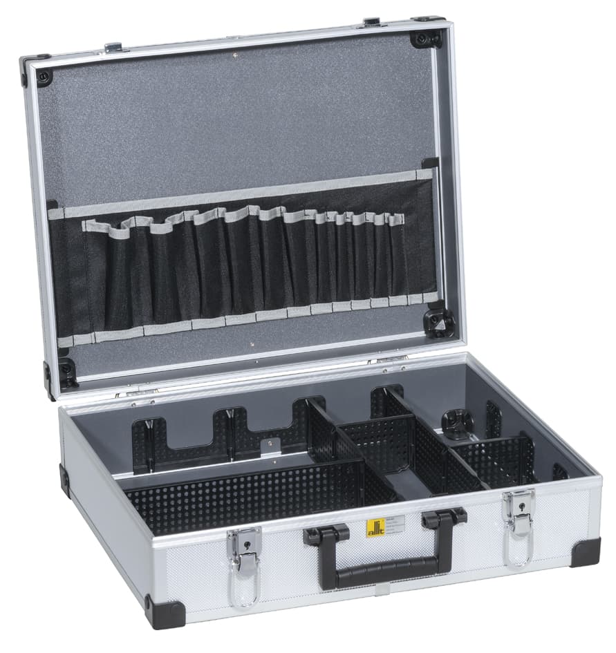 Allit Werkzeugkoffer Aluplus Tool >L< 44-1, Silber